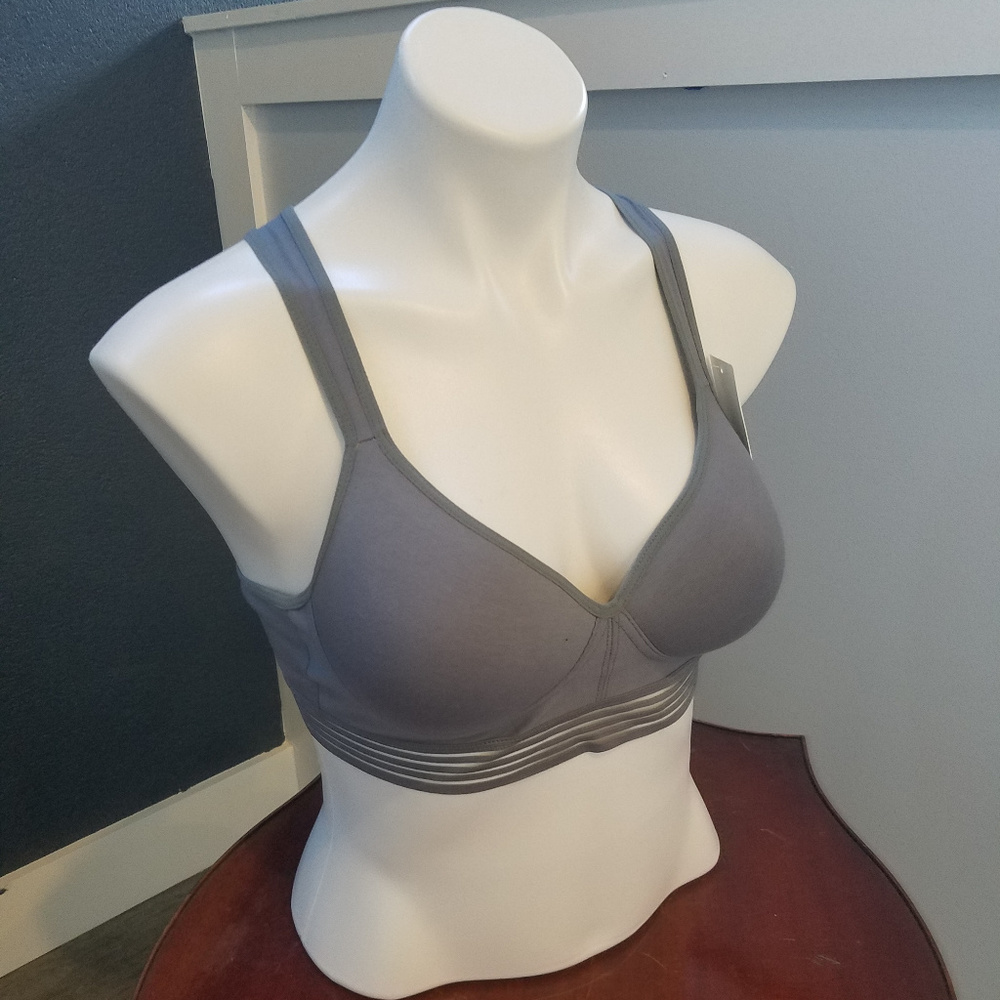 NWT I Love Your Style Soft Bra - Gray